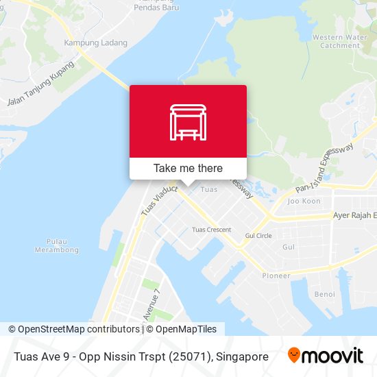 Tuas Ave 9 - Opp Nissin Trspt (25071) map