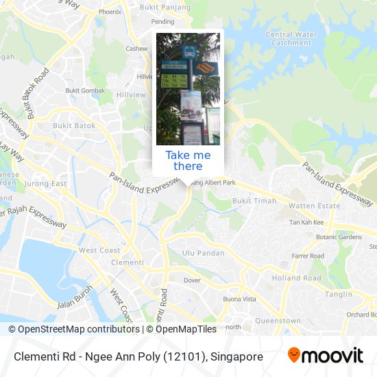 Clementi Rd - Ngee Ann Poly (12101) map