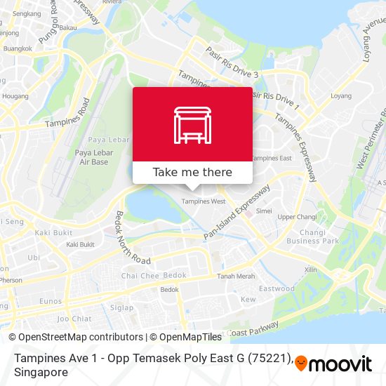 Tampines Ave 1 - Opp Temasek Poly East G (75221) map