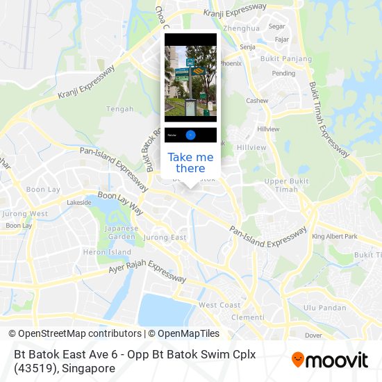 Bt Batok East Ave 6 - Opp Bt Batok Swim Cplx (43519) map