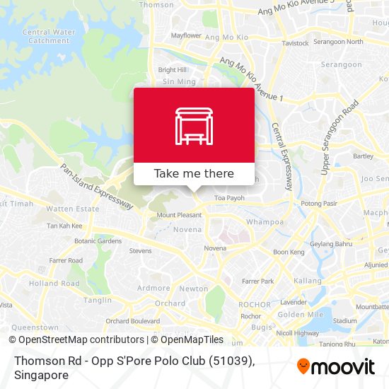 Thomson Rd - Opp S'Pore Polo Club (51039) map