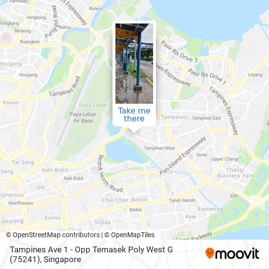 Tampines Ave 1 - Opp Temasek Poly West G (75241)地图