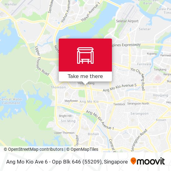 Ang Mo Kio Ave 6 - Opp Blk 646 (55209)地图