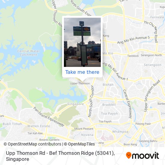 Upp Thomson Rd - Bef Thomson Ridge (53041) map