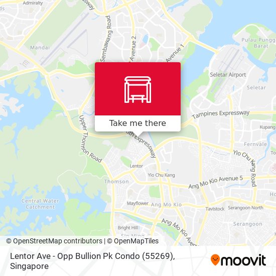 Lentor Ave - Opp Bullion Pk Condo (55269) map