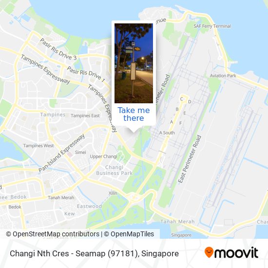 Changi Nth Cres - Seamap (97181) map