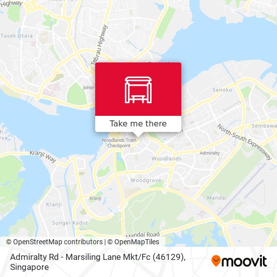 Admiralty Rd - Marsiling Lane Mkt / Fc (46129)地图