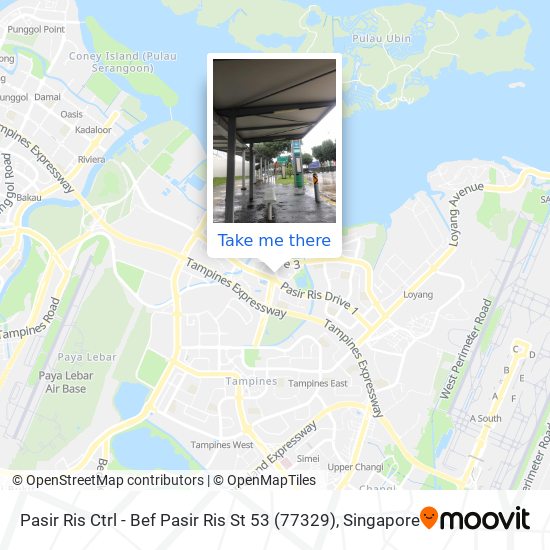 Pasir Ris Ctrl - Bef Pasir Ris St 53 (77329) map