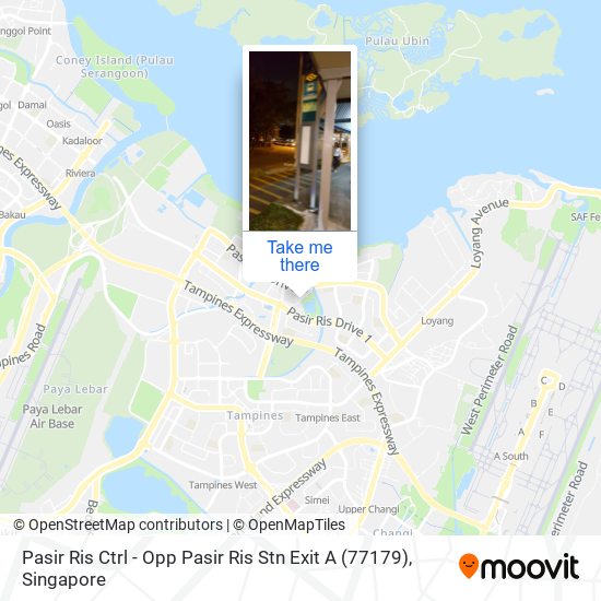 Pasir Ris Ctrl - Opp Pasir Ris Stn Exit A (77179)地图