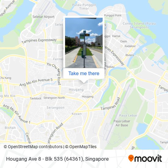 Hougang Ave 8 - Blk 535 (64361) map