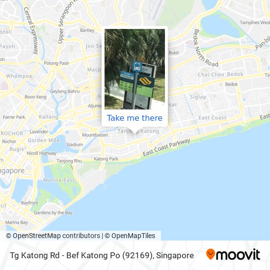 How to get to Tg Katong Rd - Bef Katong Po (92169) in Singapore by Bus or  Metro?