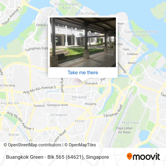 Buangkok Green - Blk 565 (64621)地图