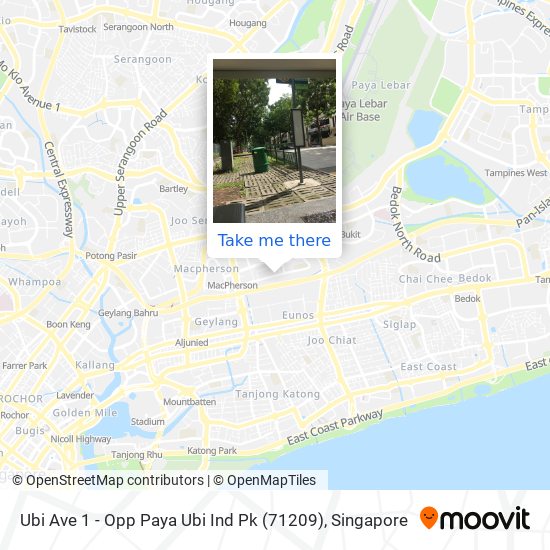 Ubi Ave 1 - Opp Paya Ubi Ind Pk (71209) map