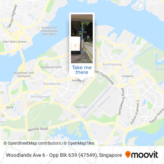 Woodlands Ave 6 - Opp Blk 639 (47549) map
