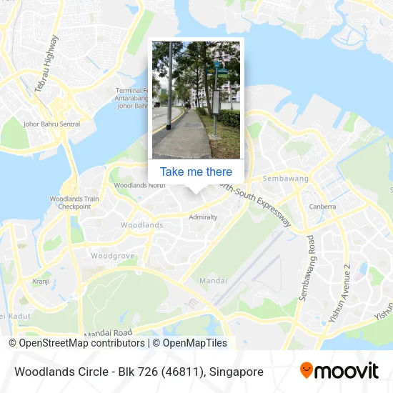 Woodlands Circle - Blk 726 (46811)地图
