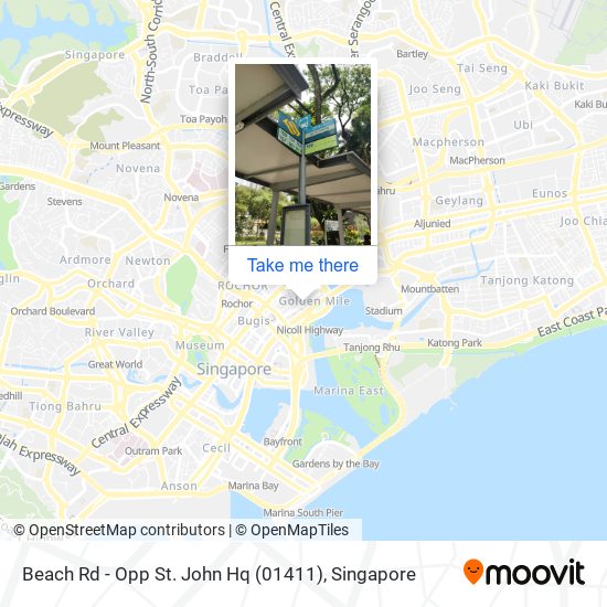 Beach Rd - Opp St. John Hq (01411) map