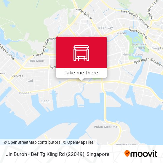 Jln Buroh - Bef Tg Kling Rd (22049) map