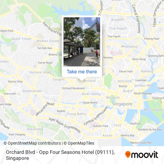 Orchard Blvd - Opp Four Seasons Hotel (09111) map