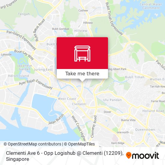 Clementi Ave 6 - Opp Logishub @ Clementi (12209) map