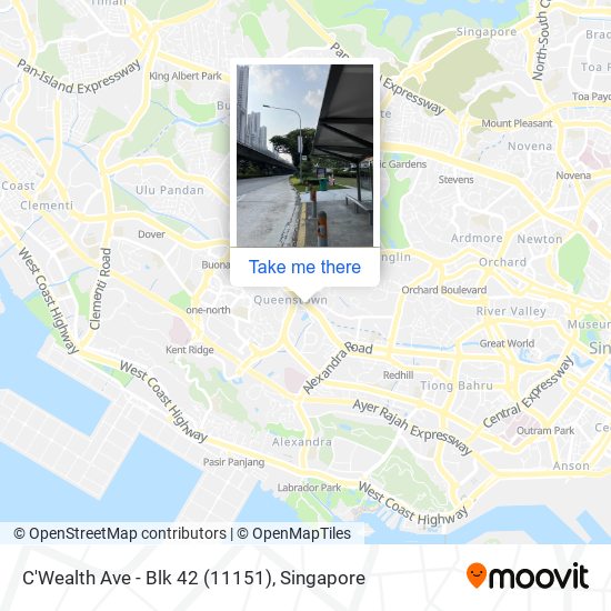 C'Wealth Ave - Blk 42 (11151) map
