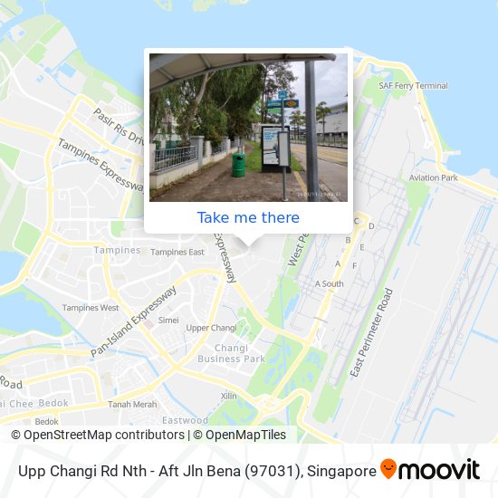 Upp Changi Rd Nth - Aft Jln Bena (97031)地图