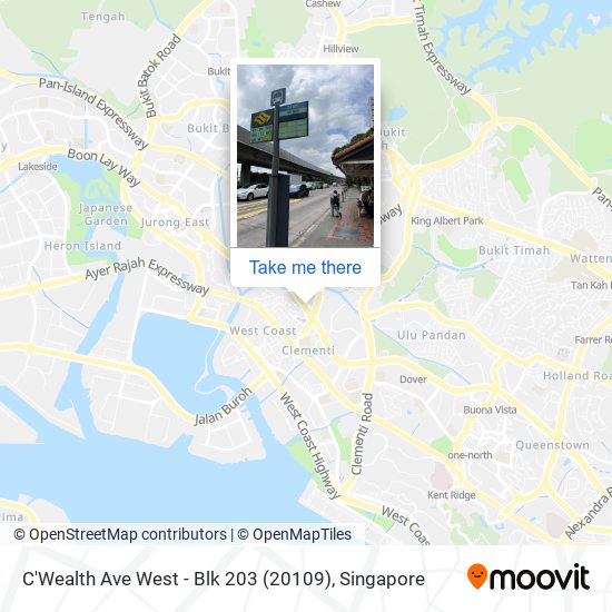 C'Wealth Ave West - Blk 203 (20109) map