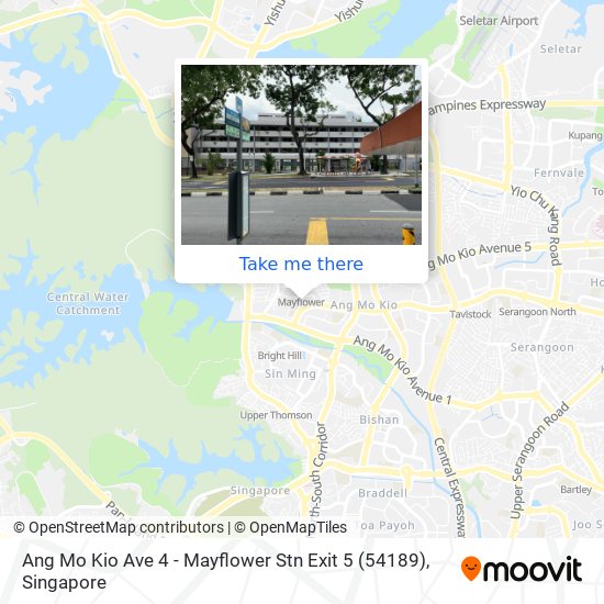 Ang Mo Kio Ave 4 - Mayflower Stn Exit 5 (54189) map
