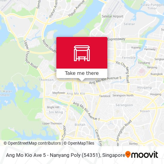 Ang Mo Kio Ave 5 - Nanyang Poly (54351) map