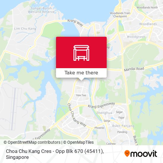 Choa Chu Kang Cres - Opp Blk 670 (45411) map