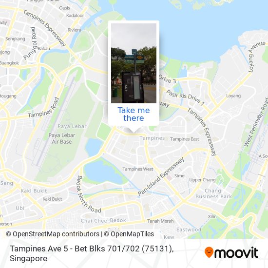 Tampines Ave 5 - Bet Blks 701 / 702 (75131)地图