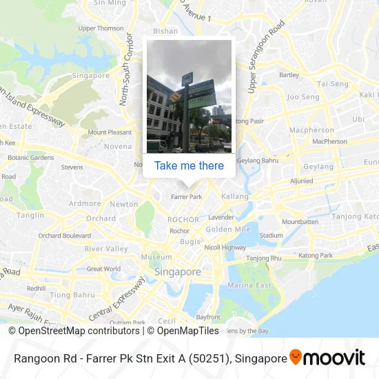 Rangoon Rd - Farrer Pk Stn Exit A (50251)地图