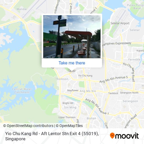 Yio Chu Kang Rd - Aft Lentor Stn Exit 4 (55019) map