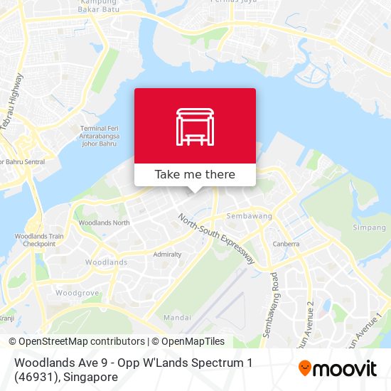 Woodlands Ave 9 - Opp W'Lands Spectrum 1 (46931) map