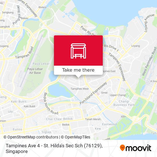 Tampines Ave 4 - St. Hilda's Sec Sch (76129) map