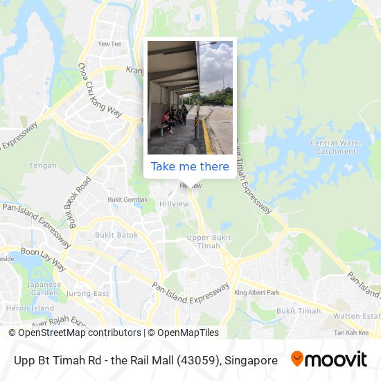Upp Bt Timah Rd - the Rail Mall (43059) map