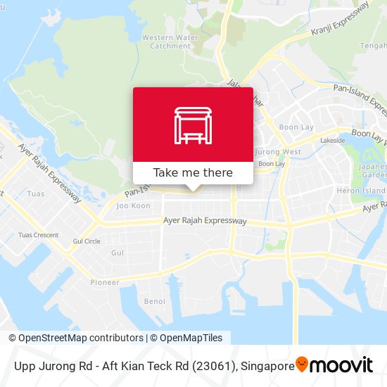 Upp Jurong Rd - Aft Kian Teck Rd (23061) map