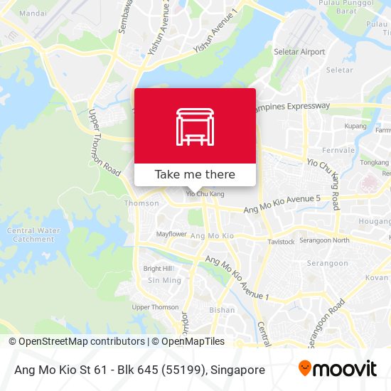 Ang Mo Kio St 61 - Blk 645 (55199) map