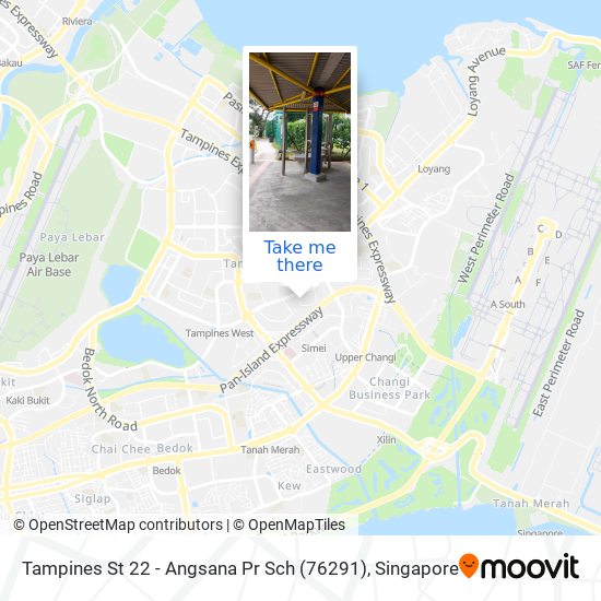 Tampines St 22 - Angsana Pr Sch (76291) map
