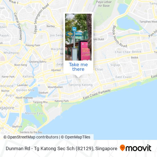 Dunman Rd - Tg Katong Sec Sch  (82129) map