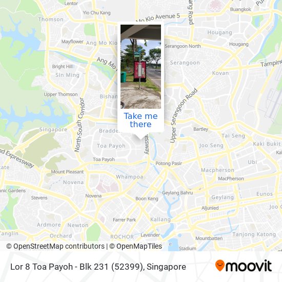 Lor 8 Toa Payoh - Blk 231 (52399) map