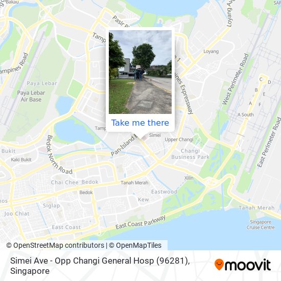Simei Ave - Opp Changi General Hosp (96281)地图