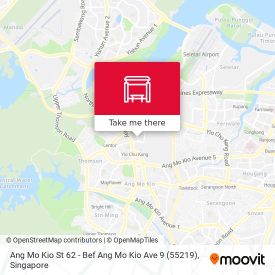 Ang Mo Kio St 62 - Bef Ang Mo Kio Ave 9 (55219)地图