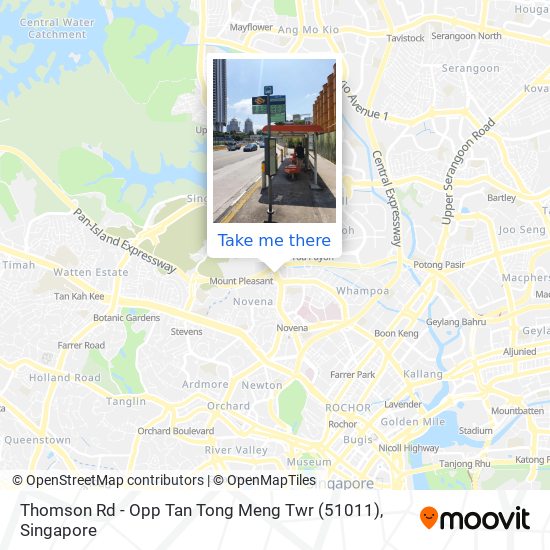 Thomson Rd - Opp Tan Tong Meng Twr (51011)地图