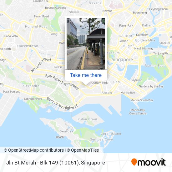 Jln Bt Merah - Blk 149 (10051) map