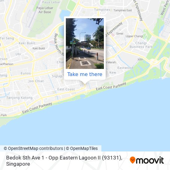 Bedok Sth Ave 1 - Opp Eastern Lagoon II (93131) map