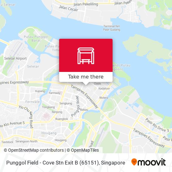 Punggol Field - Cove Stn Exit B (65151)地图