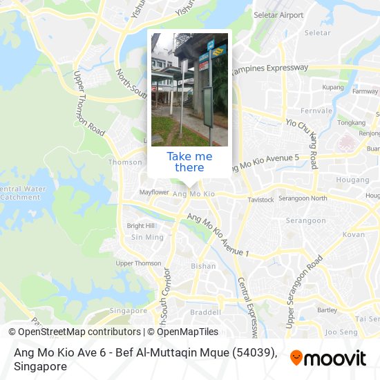 Ang Mo Kio Ave 6 - Bef Al-Muttaqin Mque (54039) map