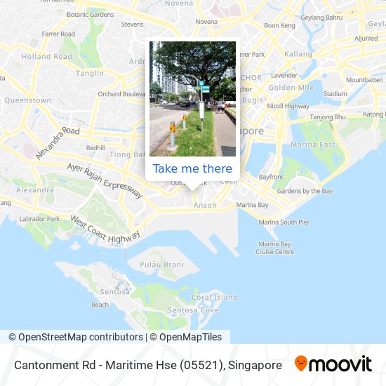 Cantonment Rd - Maritime Hse (05521) map
