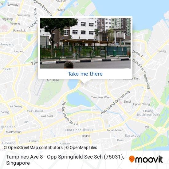 Tampines Ave 8 - Opp Springfield Sec Sch (75031)地图