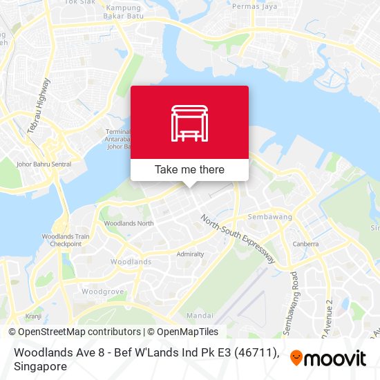 Woodlands Ave 8 - Bef W'Lands Ind Pk E3 (46711)地图
